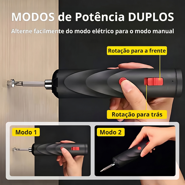 Mini Chave de Fenda Elétrica Portátil
